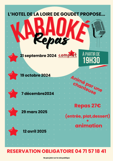 Soirées karaoké/repas